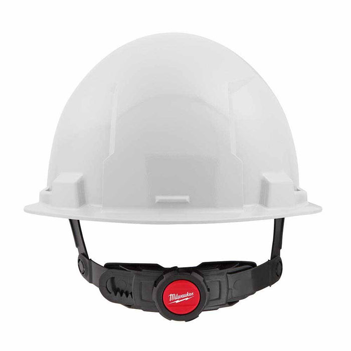 Milwaukee 48-73-1120 White Front Brim Hard Hat with 6PT Ratcheting Suspension – Type 1 Class E - 2