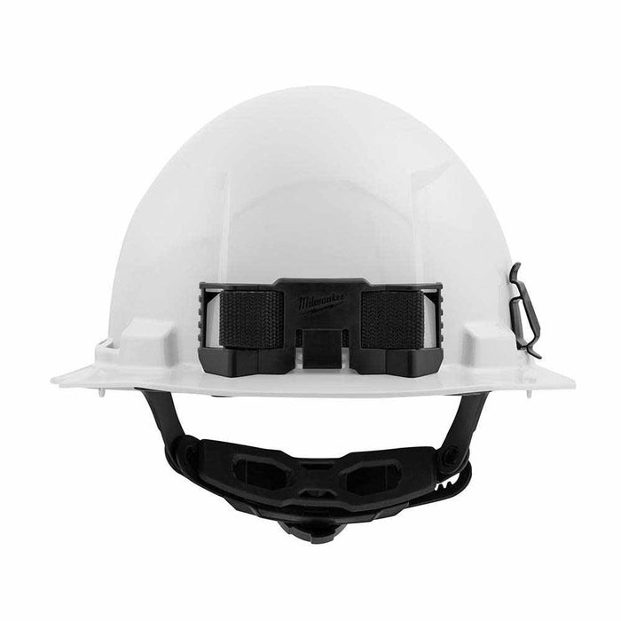 Milwaukee 48-73-1121 White Full Brim Hard Hat with 6PT Ratcheting Suspension – Type 1 Class E - 3