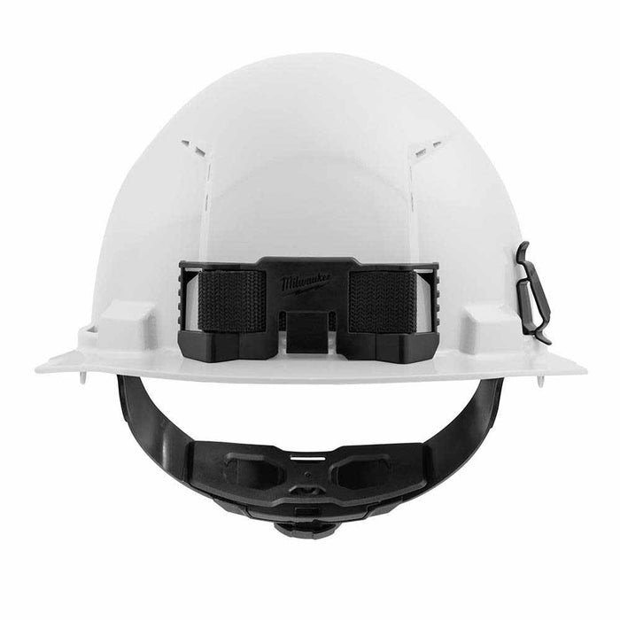 Milwaukee 48-73-1200 White Front Brim Vented Hard Hat with 4PT Ratcheting Suspension - 3