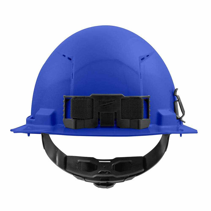 Milwaukee 48-73-1205 Blue Full Brim Vented Hard Hat with 4PT Ratcheting Suspension – Type 1 Class C - 3