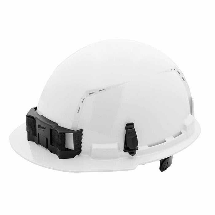 Milwaukee 48-73-1220 White Front Brim Vented Hard Hat with 6PT Ratcheting Suspension – Type 1 Class C