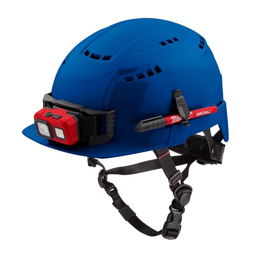 Milwaukee 48-73-1324 BOLT Blue Front Brim Safety Helmet (USA) - Type 2, Class C, Vented