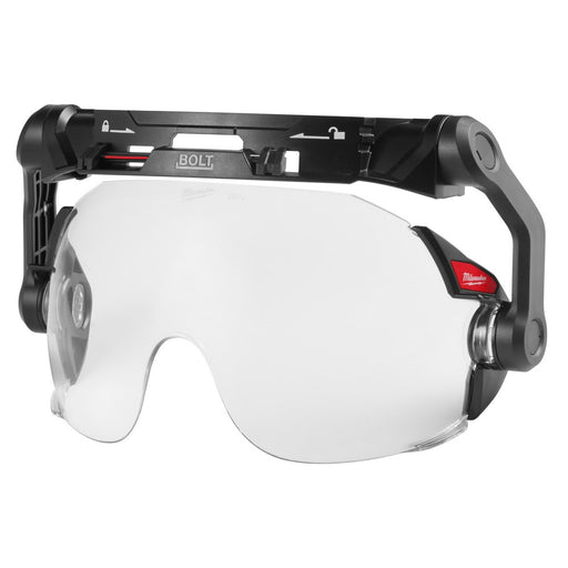 Milwaukee 48-73-1411 BOLT Eye Visor / Face Shield - Clear Dual Coat Lens with Head Lamp Mount Bracket (Compatible with Milwaukee Safety Helmets) - 2