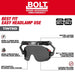 Milwaukee 48-73-1415 BOLT Eye Visor - Tinted Dual Coat Lens (Compatible with Milwaukee Safety Helmets & Hard Hats) - 8