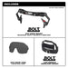 Milwaukee 48-73-1415 BOLT Eye Visor - Tinted Dual Coat Lens (Compatible with Milwaukee Safety Helmets & Hard Hats) - 9