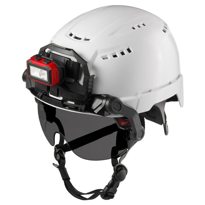 Milwaukee 48-73-1416 BOLT Eye Visor - Tinted Dual Coat Lens with Head Lamp Mount Bracket (Compatible with Milwaukee Safety Helmets) - 10