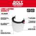 Milwaukee 48-73-1420 BOLT Full Face Shield - Clear Dual Coat Lens (Compatible with Milwaukee Safety Helmets & Hard Hats) - 5