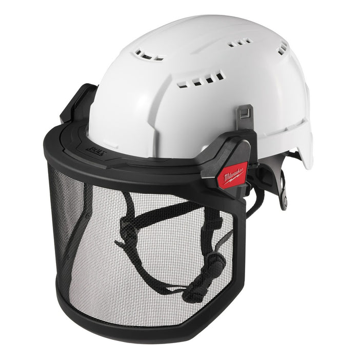 Milwaukee 48-73-1430 BOLT Full Face Shield - Metal Mesh (Compatible with Milwaukee Safety Helmets & Hard Hats) - 3