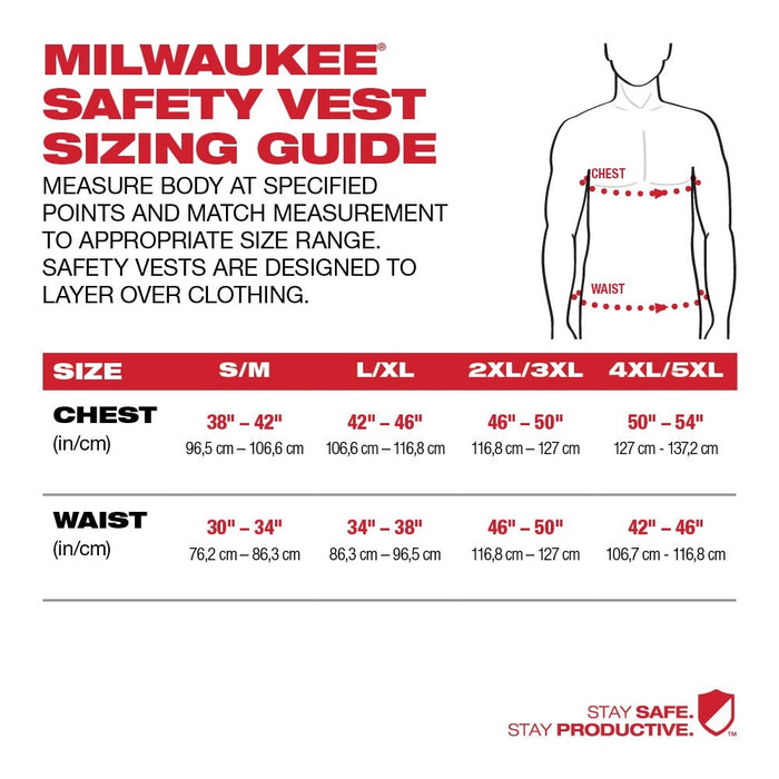 Milwaukee 48-73-2241 Class 2 High Visibility Yellow Mesh One Pocket Safety Vest - S/M - 4