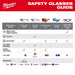 Milwaukee 48-73-2516 Full Frame Safety Glasses with Removable Side Shields Brown Anti-Scratch Lenses - 13