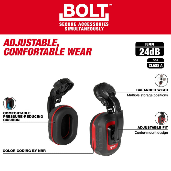 Milwaukee 48-73-3250 BOLT 24dB Earmuffs - 4