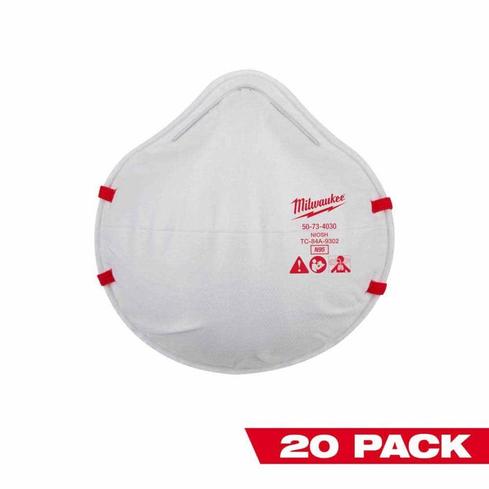 Milwaukee 48-73-4035 20PK N95 Respirator