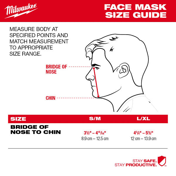 Milwaukee 48-73-4230 1pk 2-layer Gray Face Mask - 7