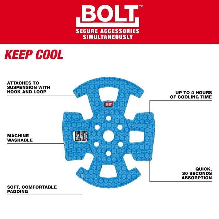 Milwaukee 48-73-4544 BOLT Safety Helmet Cooling Liner - 6