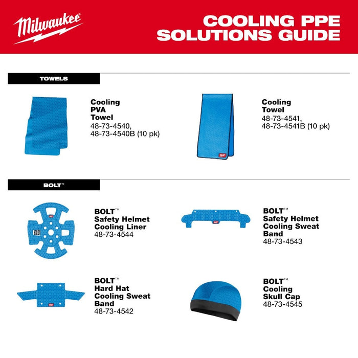 Milwaukee 48-73-4544 BOLT Safety Helmet Cooling Liner - 10