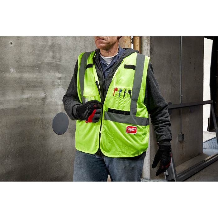 Milwaukee 48-73-5022 Class 2 - High Visibility Yellow Safety Vest - L/XL - 7