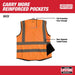 Milwaukee 48-73-5051 High Visibility Orange Performance Safety Vest - S/M - 2