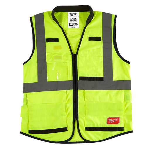 Milwaukee 48-73-5082 High Visibility Yellow Performance Safety Vest - L/XL (CSA)