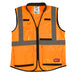 Milwaukee 48-73-5091 High Visibility Orange Performance Safety Vest - S/M (CSA)