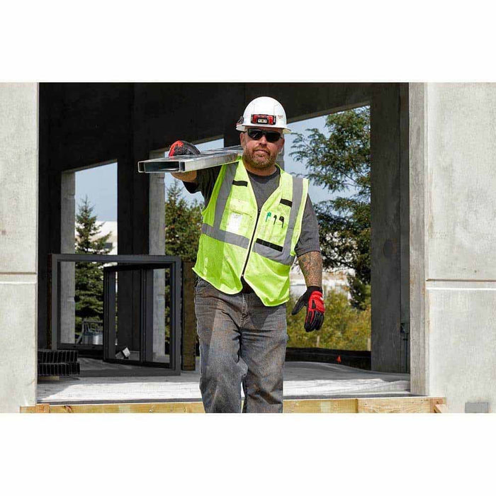 Milwaukee 48-73-5115 Class 2 High Visibility Orange Mesh Safety Vest S/M with Moisture-Wicking, Anti-Microbial Fabric (1 Each) - 9