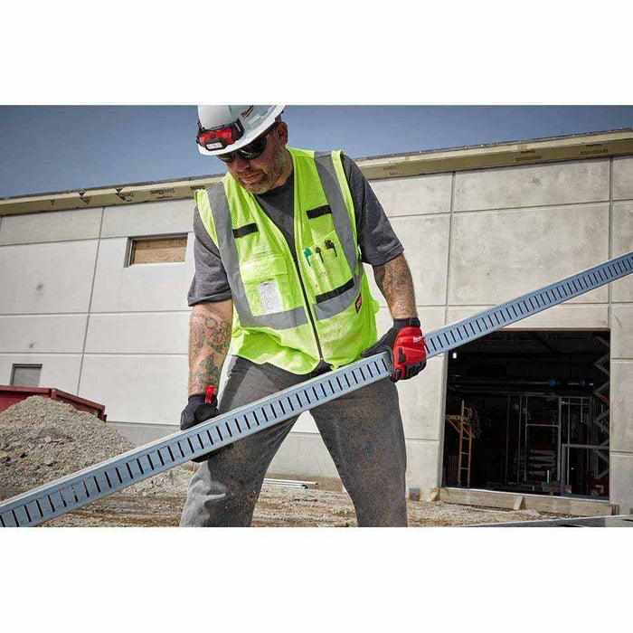 Milwaukee 48-73-5115 Class 2 High Visibility Orange Mesh Safety Vest S/M with Moisture-Wicking, Anti-Microbial Fabric (1 Each) - 10
