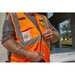Milwaukee 48-73-5116 Class 2 High Visibility Orange Mesh Safety Vest - L/XL - 6