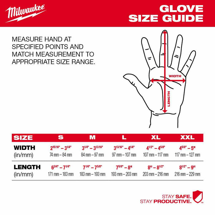 Milwaukee 48-73-8734B High Dexterity A3 Polyurethane Dipped Gloves - 2XL - 3