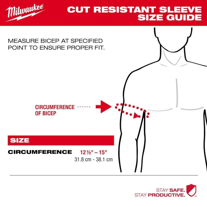 Milwaukee 48-73-9050B 16" Cut Level 5 Protective Sleeves - 12PK - 5