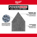 Milwaukee 48-80-5320 320 Grit Mesh Sanding Sheets for M12 FUEL Orbital Detail Sander 12-Pack - 4