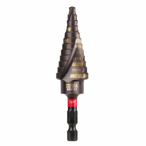 Milwaukee 48-89-9244 SHOCKWAVE Impact Duty Step Bit #4 3/16 - 7/8"