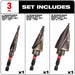 Milwaukee 48-89-9257 SHOCKWAVE Impact Duty Step Bit Electrician Set (#1, #4, #9) - 4