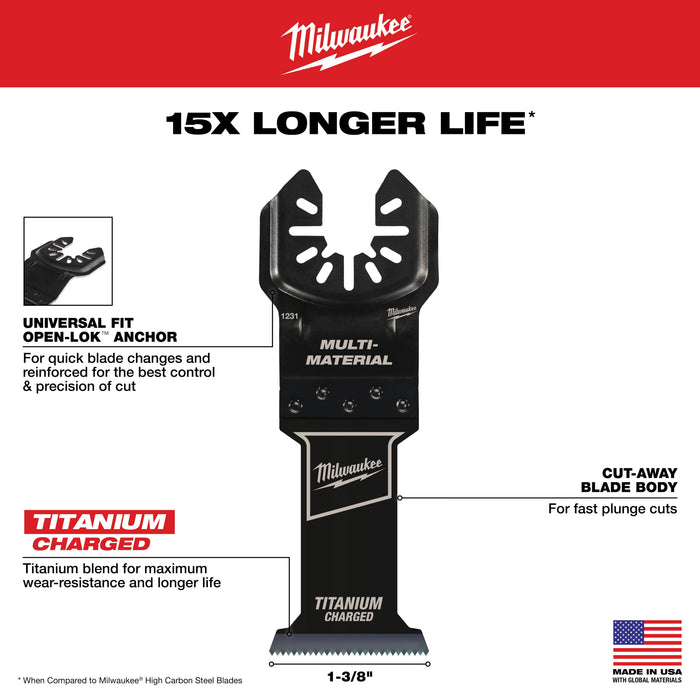 Milwaukee  49-10-9112 Milwaukee® OPEN-LOK™ 6PC MULTI-TOOL BLADE KIT - 6