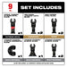 Milwaukee  49-10-9113 Milwaukee® OPEN-LOK™ 9PC MULTI-TOOL BLADE KIT - 3