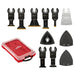 Milwaukee 49-10-9114 Universal Fit OPEN-LOK 15PC Oscillating Multi-Tool Blade Kit w/ Modular Case