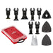 Milwaukee 49-10-9114 Universal Fit OPEN-LOK 15PC Oscillating Multi-Tool Blade Kit w/ Modular Case