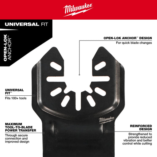 Milwaukee 49-10-9114 Universal Fit OPEN-LOK 15PC Oscillating Multi-Tool Blade Kit w/ Modular Case - 5