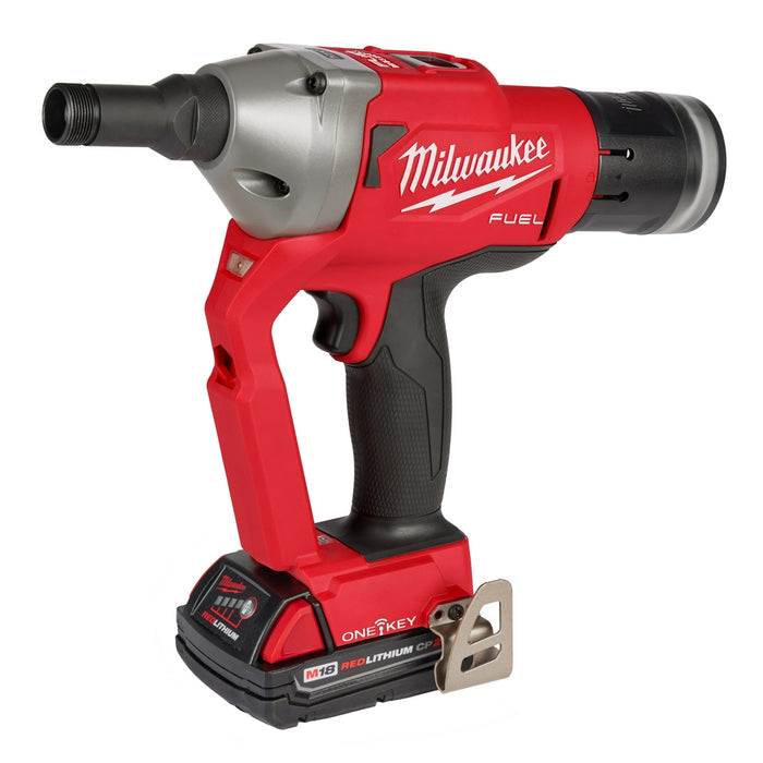 Milwaukee 49-16-2661HT M18 FUEL 1/4” Lockbolt Tool w/ ONE-KEY Hucktainer Fastener Adapter - 3