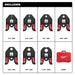 Milwaukee 49-16-2662Z 1/4"- 1-1/8" ZoomLock MAX Press Jaw Kit for M18 FORCE LOGIC Press Tools - 2