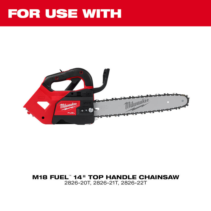 Milwaukee 49-16-2745 14" Top Handle Chainsaw Guide Bar - 2