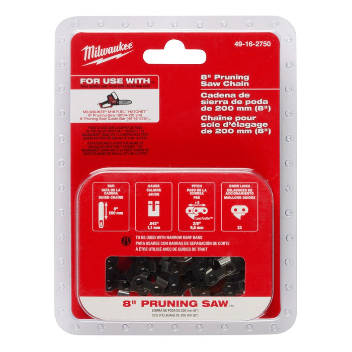 Milwaukee 49-16-2750 8" Pruning Saw Chain