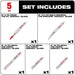 Milwaukee 49-22-1105 5 Piece Demolition Sawzall Blade Set, 6" / 9" - 2