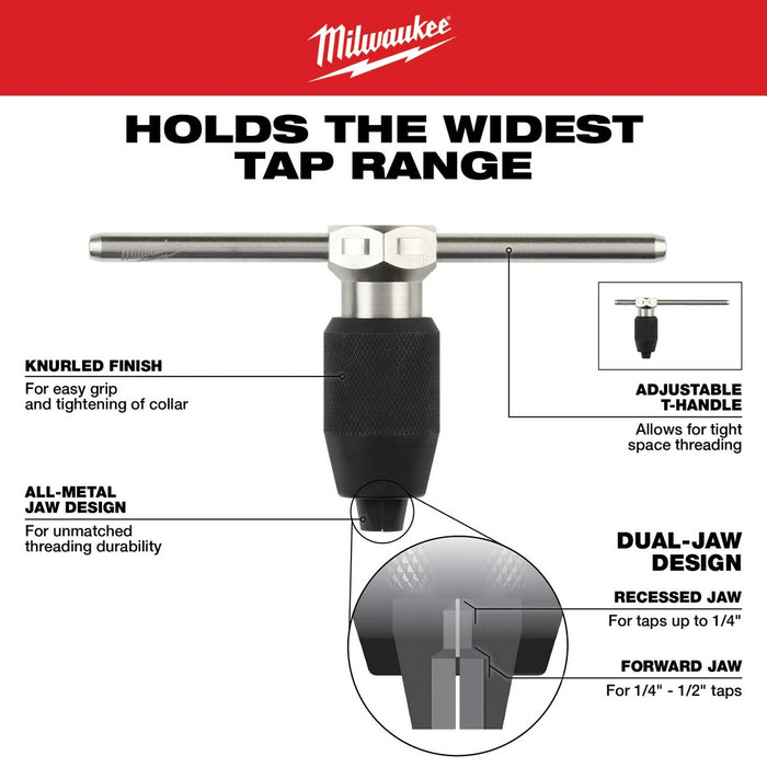 Milwaukee 49-22-5603 38PC Metric Tap & Die PACKOUT Set w/ Hex-LOK 2-in-1 Handle - 6