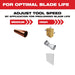 Milwaukee 49-25-1238 Open-Lok 1-3/8" Titanium Charged Bi-Metal Multi-Material Multi-Tool Blades 25Pk - 6