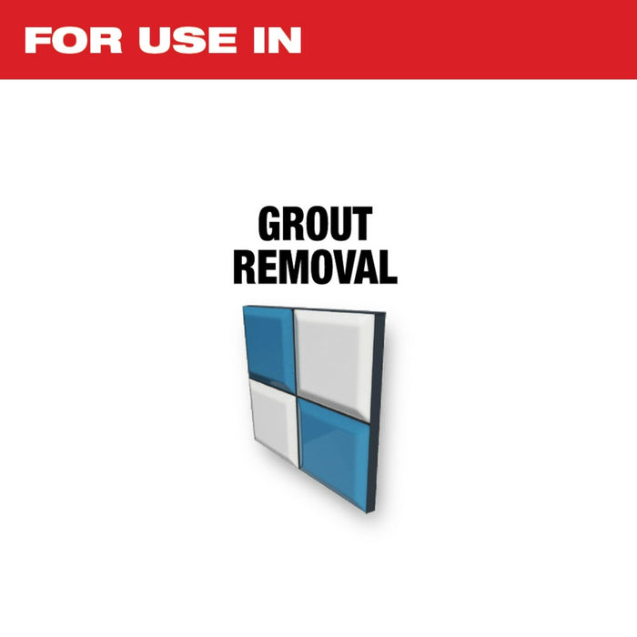 Milwaukee 49-25-2272 Universal Fit OPEN-LOK Diamond MAX Diamond Grit Grout Removal Multi-Tool Blade - 2