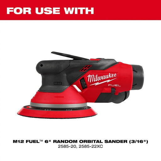 Milwaukee 49-36-2584 6" Hook and Loop Sander Backing Pad - Firm - 2