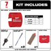 Milwaukee 49-56-9280 7 Piece Big Hawg with Long Life 10X Larger Carbide Teeth Kit - 3