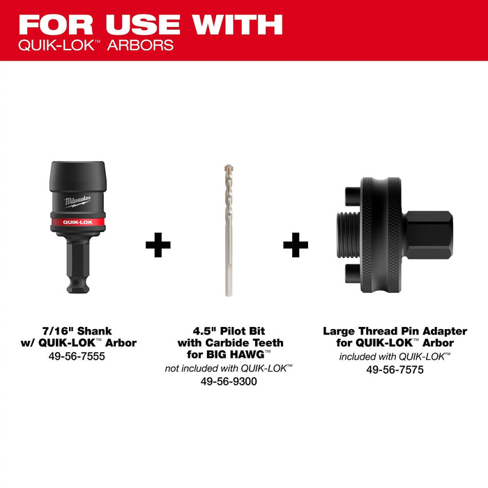 Milwaukee 49-56-9295 9 PC BIG HAWG with Carbide Teeth PACKOUT Kit - 7