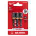 Milwaukee 49-66-4523 SHOCKWAVE 5/16 X 1-7/8 Impact Magnetic Nut Driver 3PK