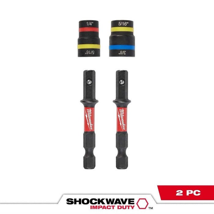 Milwaukee 49-66-4565 SHOCKWAVE Impact Duty QUIK-CLEAR 2-in-1 Magnetic Nut Driver Set - 3