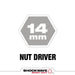 Milwaukee 49-66-4614 SHOCKWAVE Impact Duty 14MM x 2-9/16" Magnetic Nut Driver BULK 10 - 2